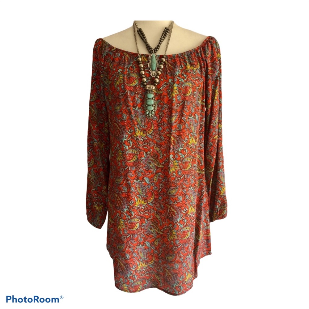 LUCYLOVE ❤️ BEACH COUTURE OFF SHOULDER MULTI DRESS